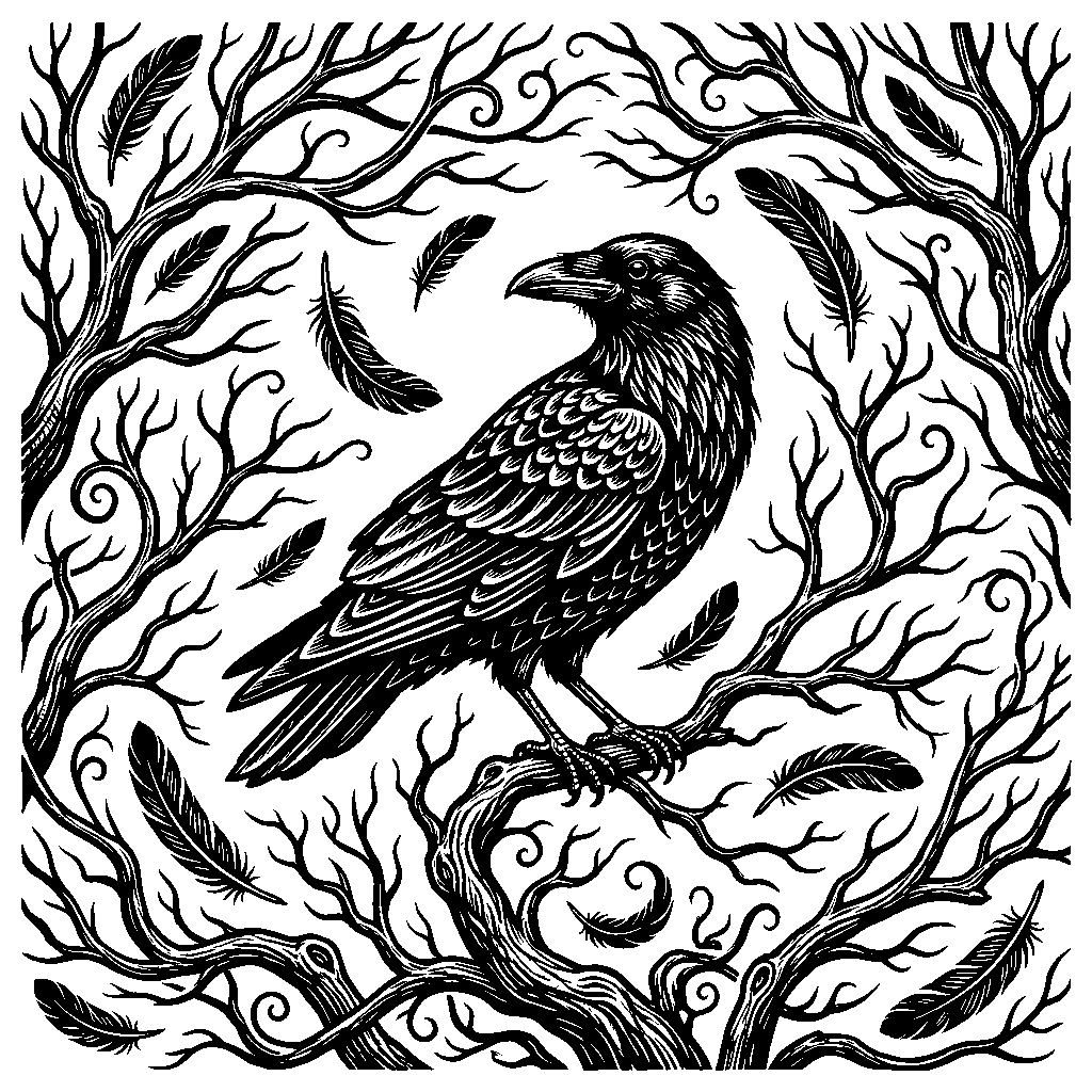 Raven laser engraving Style DNA reference