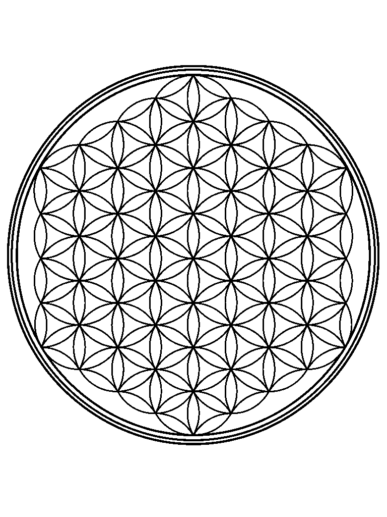 Sacred Geometry laser engraving Style DNA reference