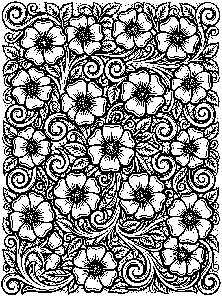 Sheridan Floral laser engraving Style DNA reference