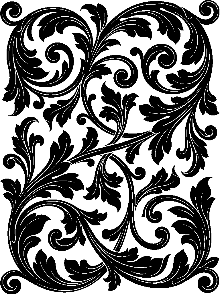 Solid Fill American Scroll laser engraving Style DNA reference