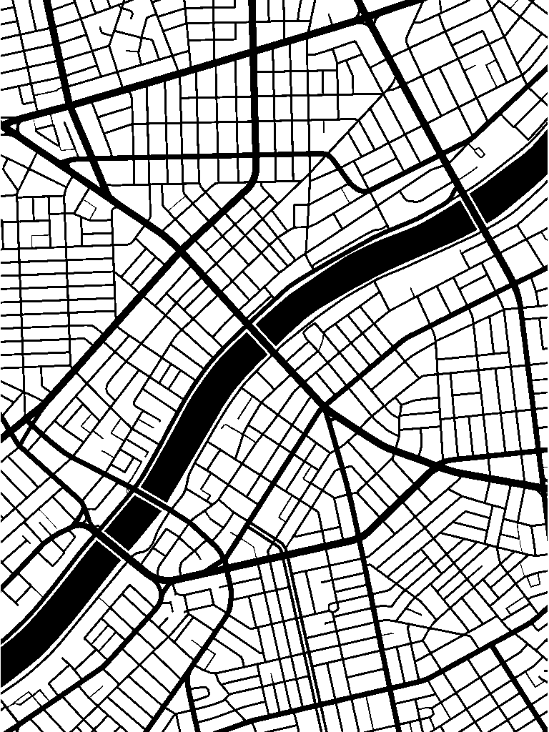 Structural City Map laser engraving Style DNA reference