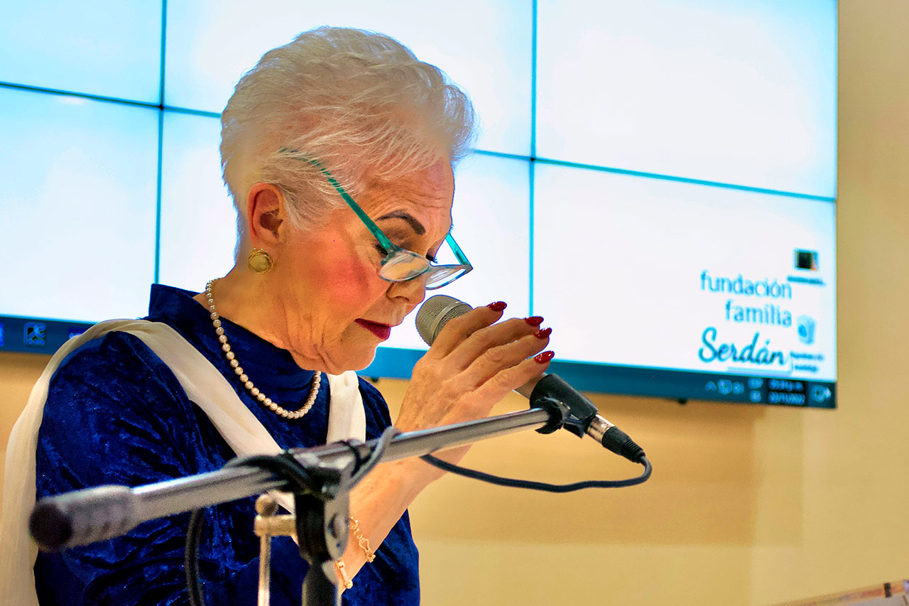 Carmen Serdán Álvarez, miembro honorario de la Fundación Hermanos Serdán. Foto: Especial