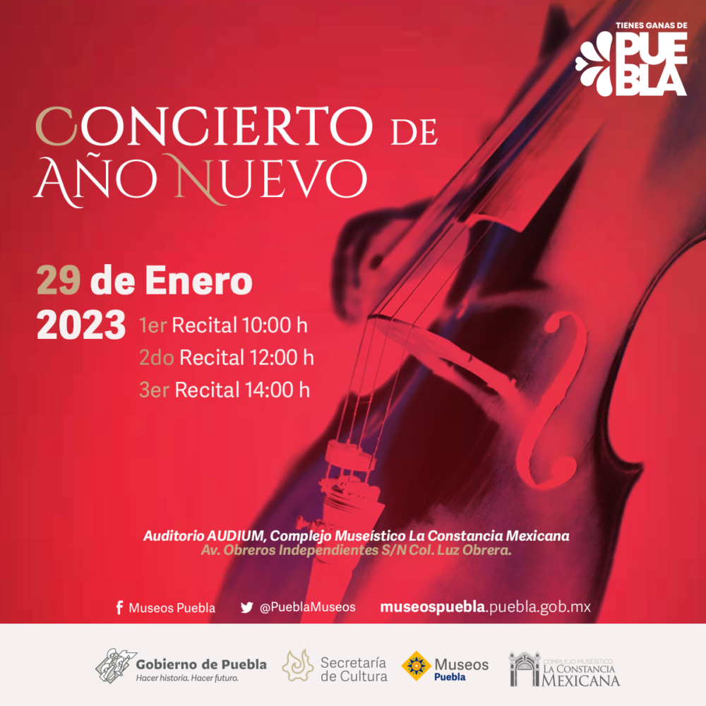 Ofrecerá Secretaría de Cultura concierto de Año Nuevo en ‘La Constancia Mexicana’