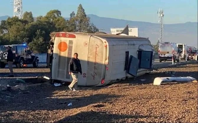 Accidente autopista México-Puebla