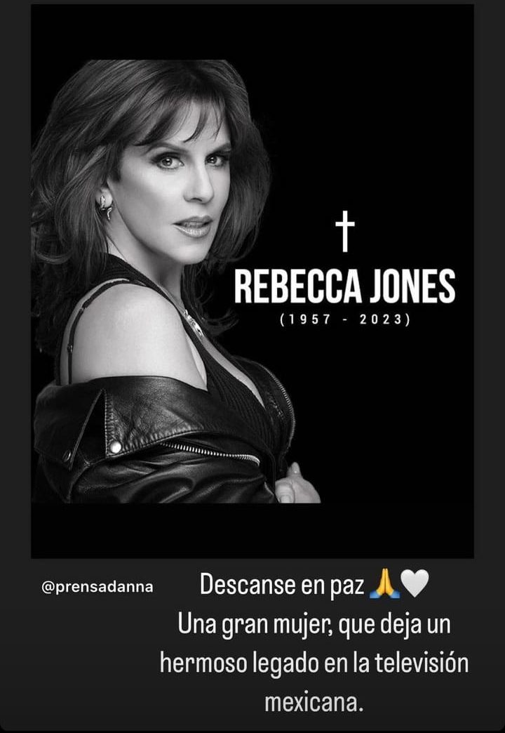 Reacciones muerte Rebeca Jones