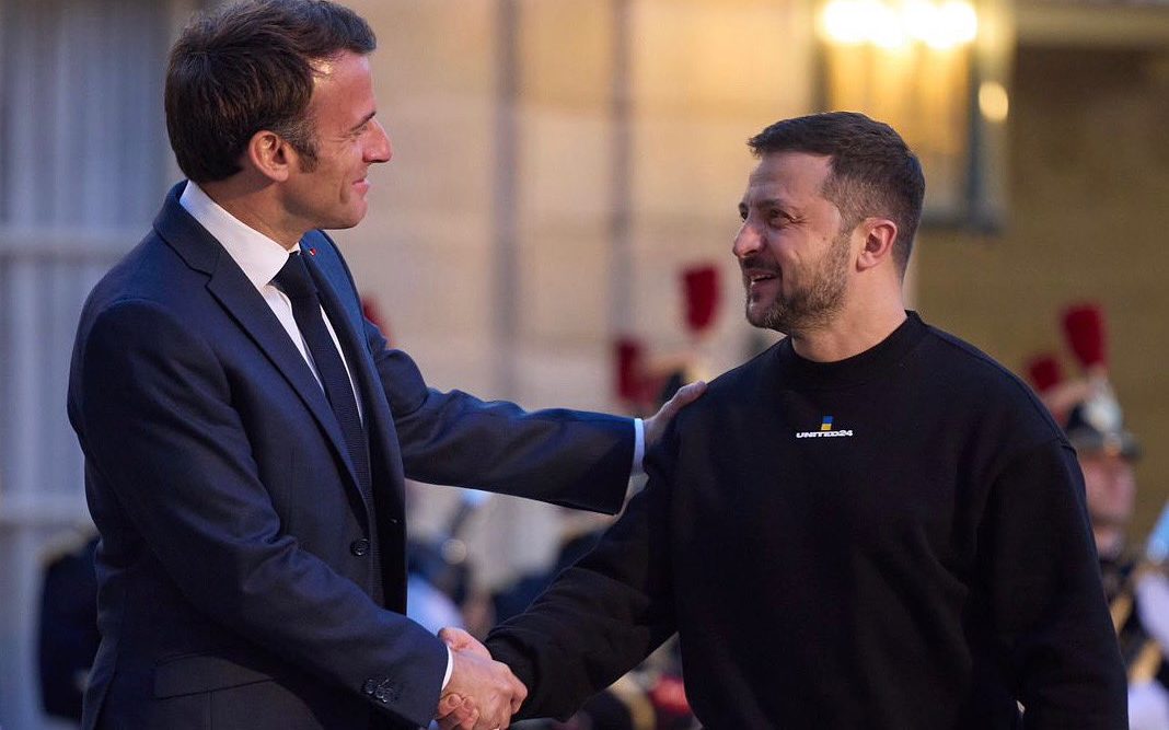 Emmanuel Macron y Zelenski