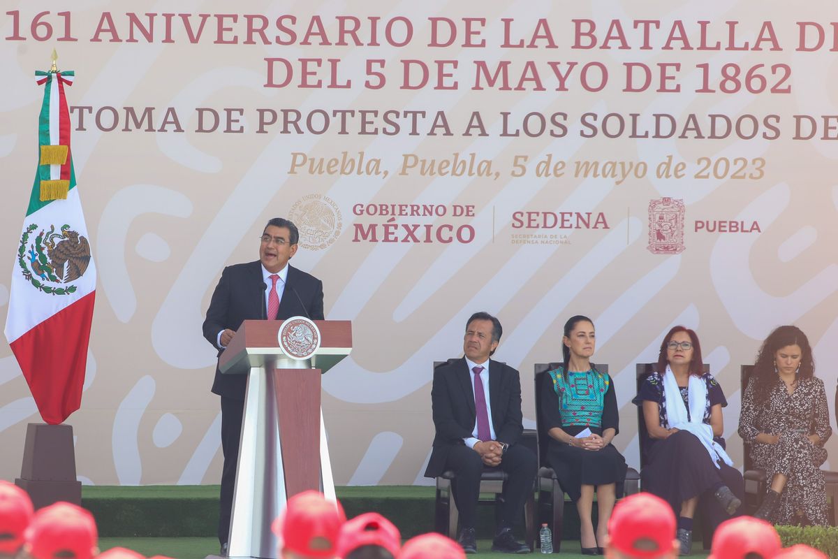 Sergio Salomón Céspedes Peregrina, gobernador del estado de Puebla. Foto: Anel Esgua / esimagen.mx