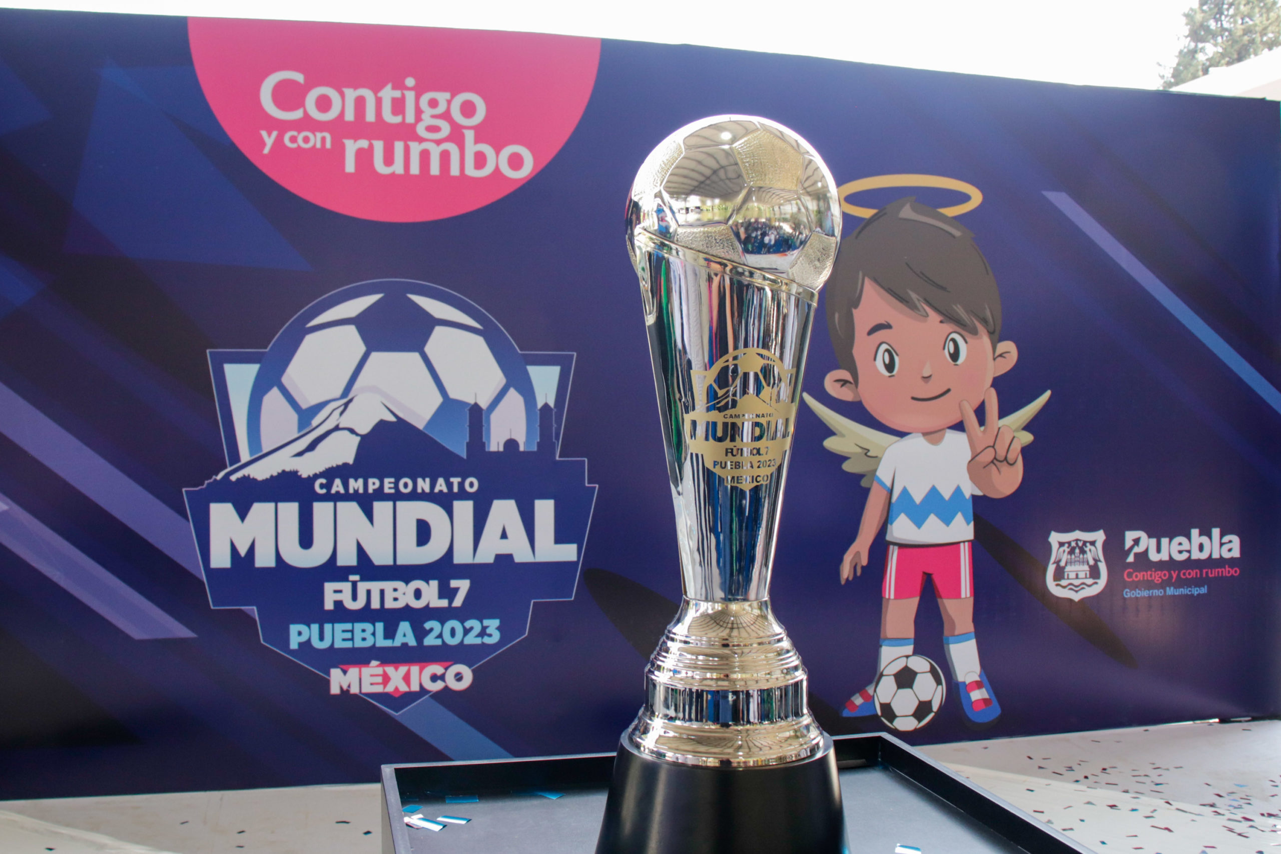 Comienza la gira del trofeo de la Copa Mundial de Fútbol 7 en Puebla