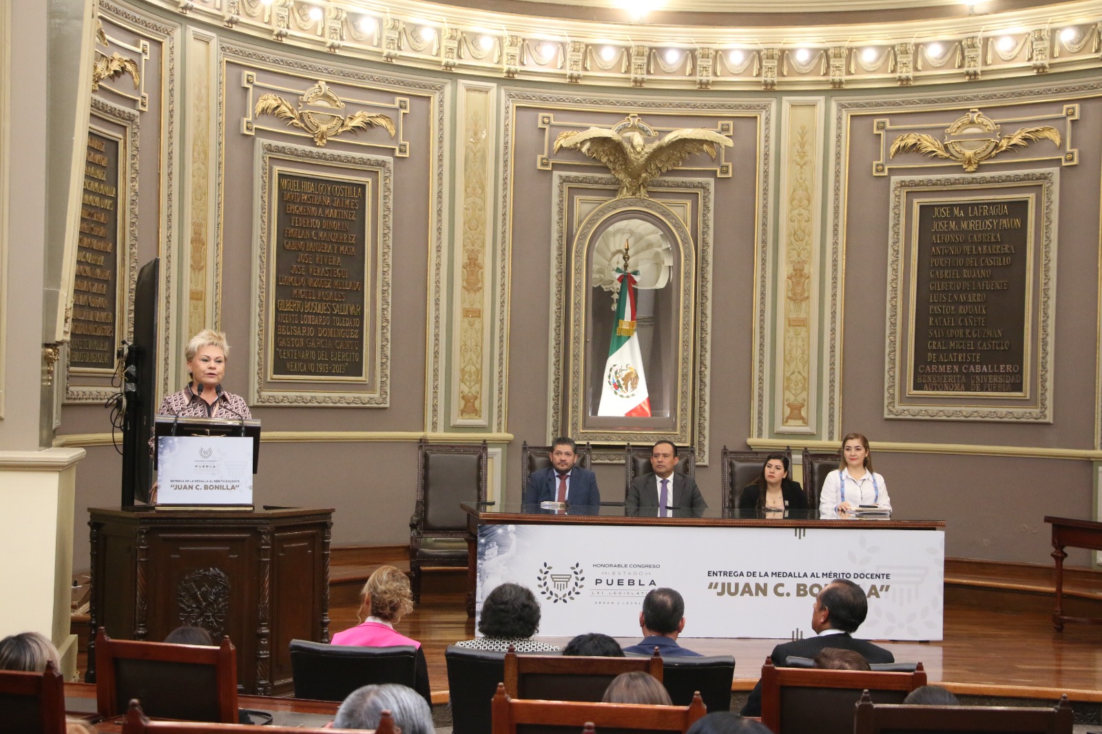 Isabel Merlo Talavera, secretaria de Educación del estado de Puebla. Foto: Especial