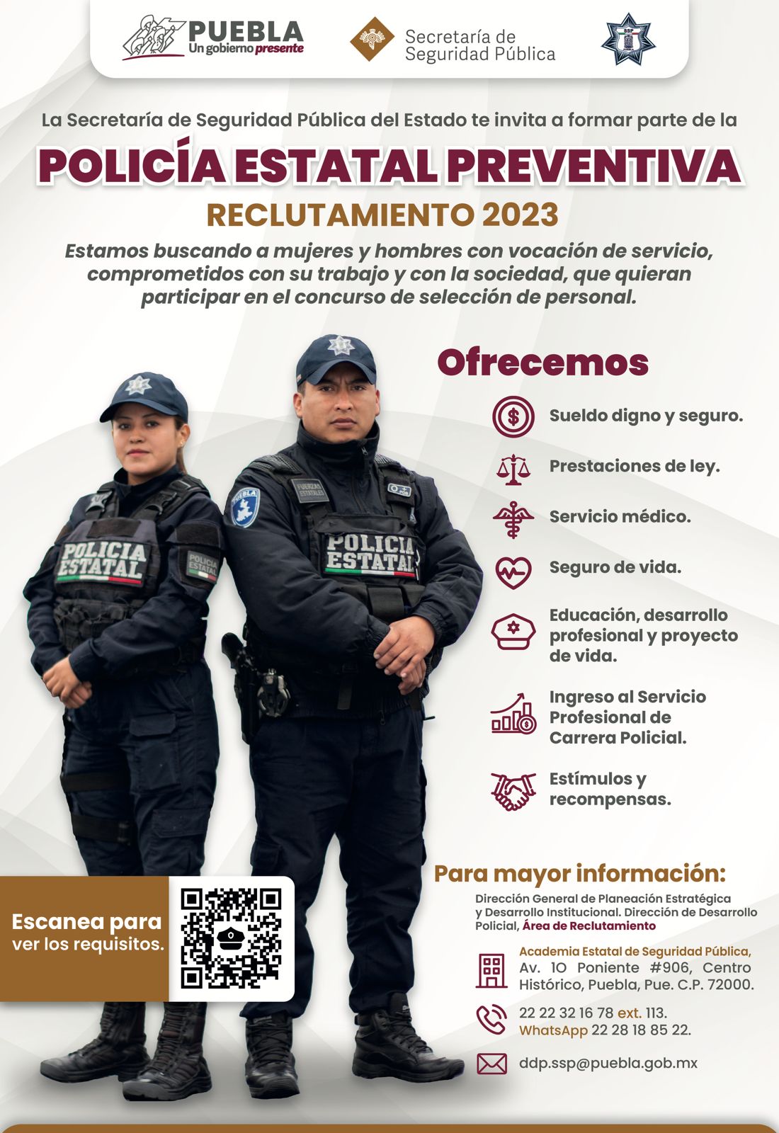 Convocatoria policía