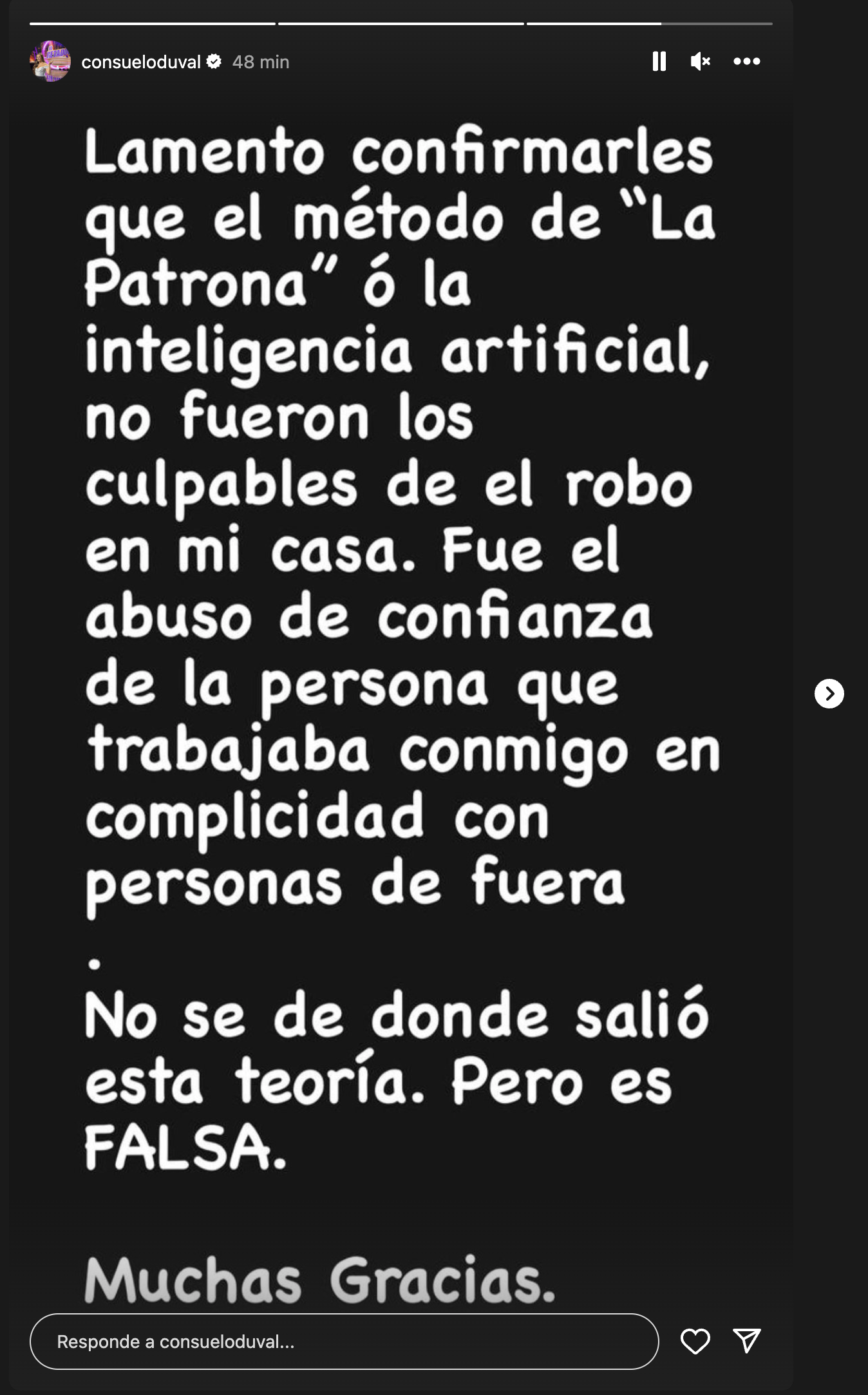 Consuelo Duvla habla sobre el robo que vivió