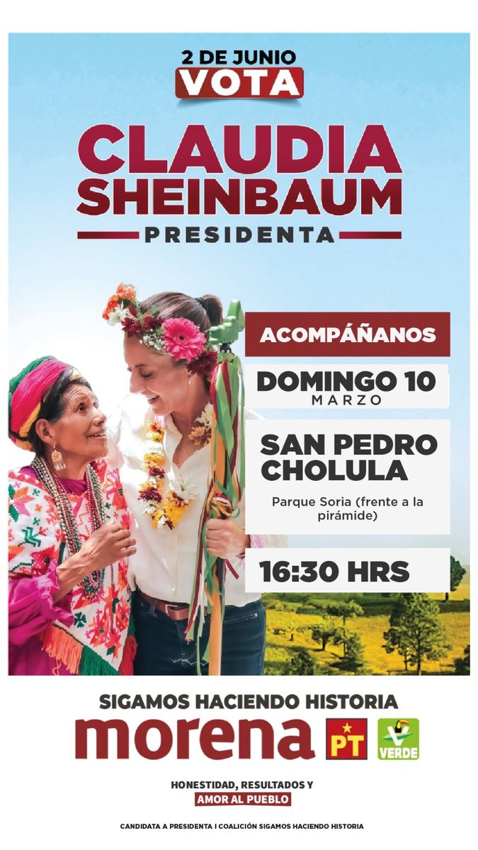 claudia-sheinbaum-san-pedro-cholula