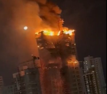 Alarmante incendio en edificio Botanik de Recife, Brasil