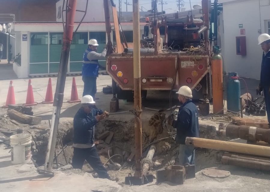 Agua de Puebla realiza mantenimiento al pozo San Manuel