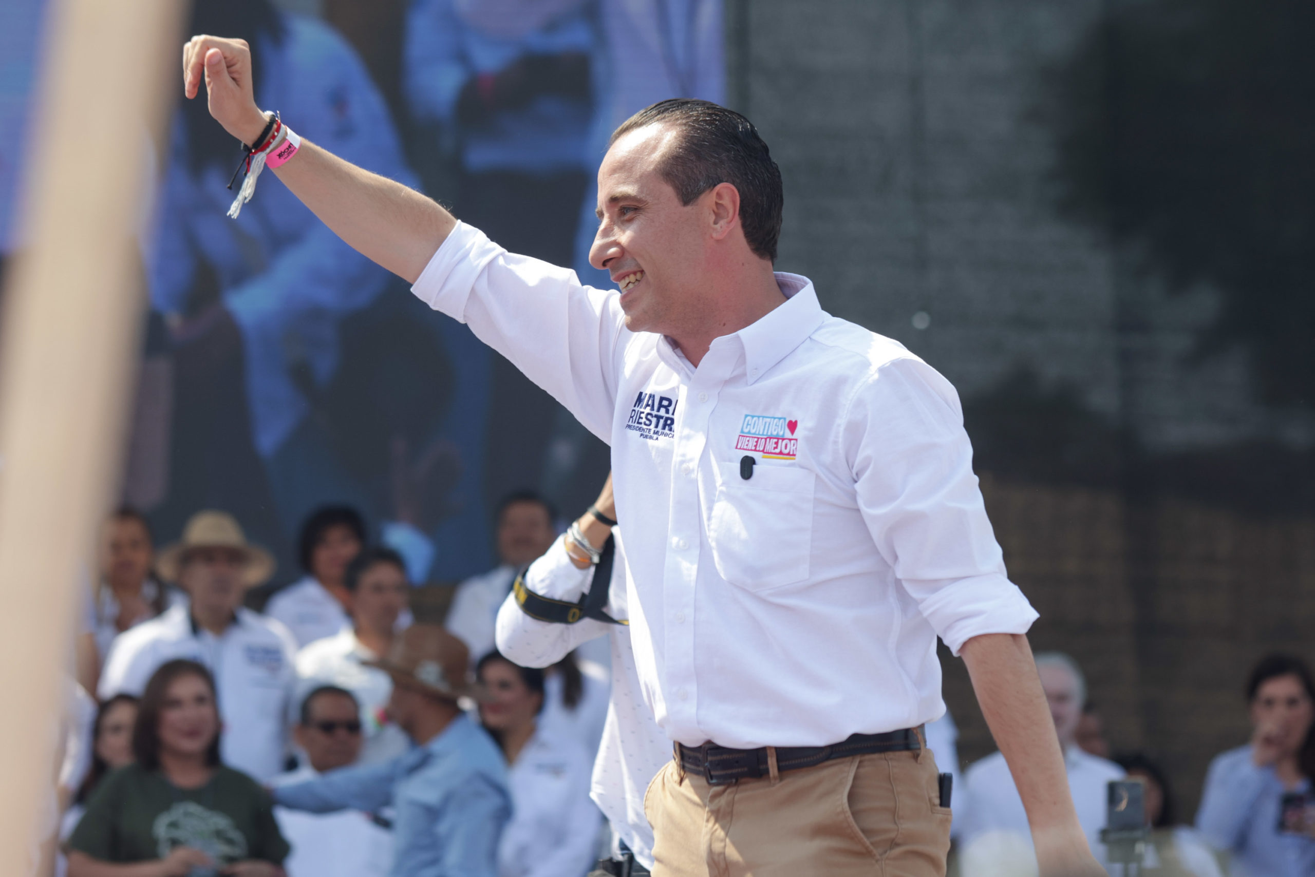 Preferencias electorales en Puebla: Mario Riestra lidera con 40.2%, revela Massive Caller