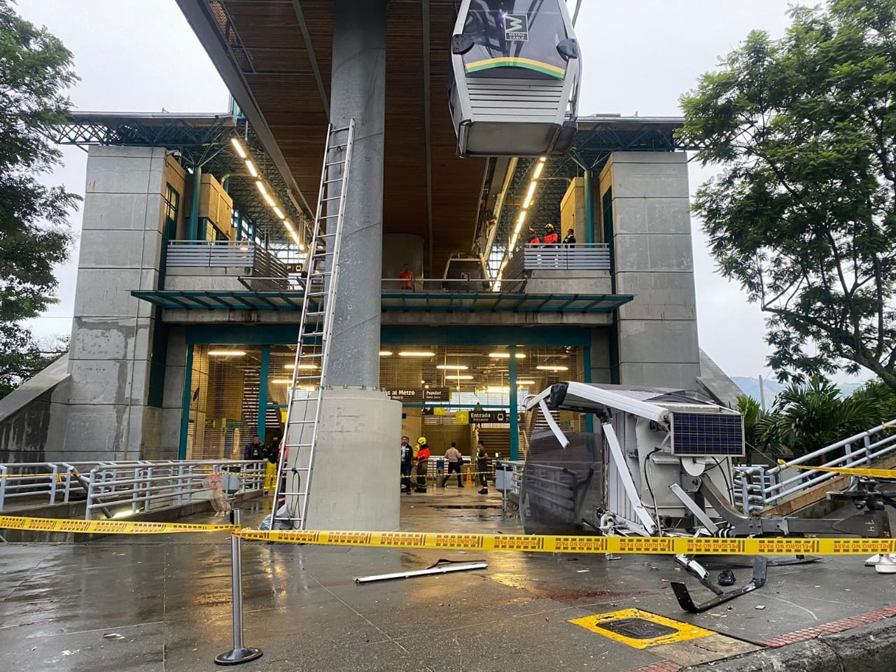 Grave accidente en Metrocable de Medellín