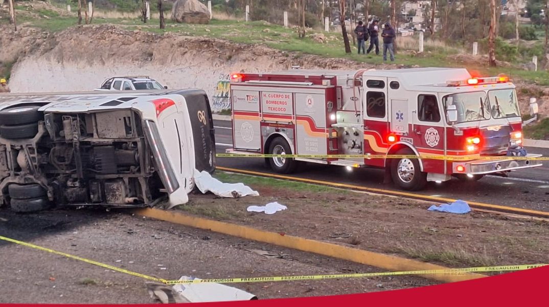 Accidente de autobús en ruta Cuautempan-CDMX deja 1 muerto y 12 heridos