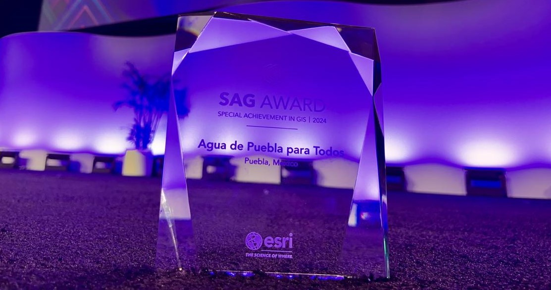 Agua de Puebla recibe premio internacional por innovador programa con el uso de tecnología SIG
