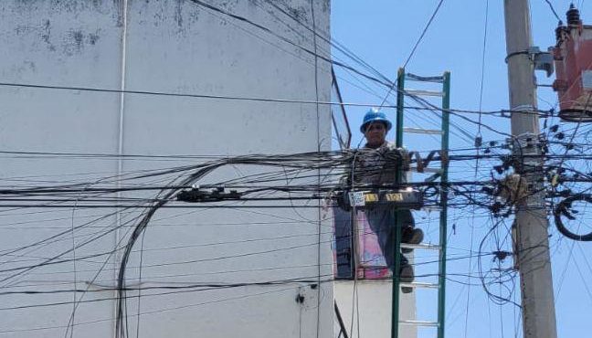 Retiro de cableado en desuso en Puebla