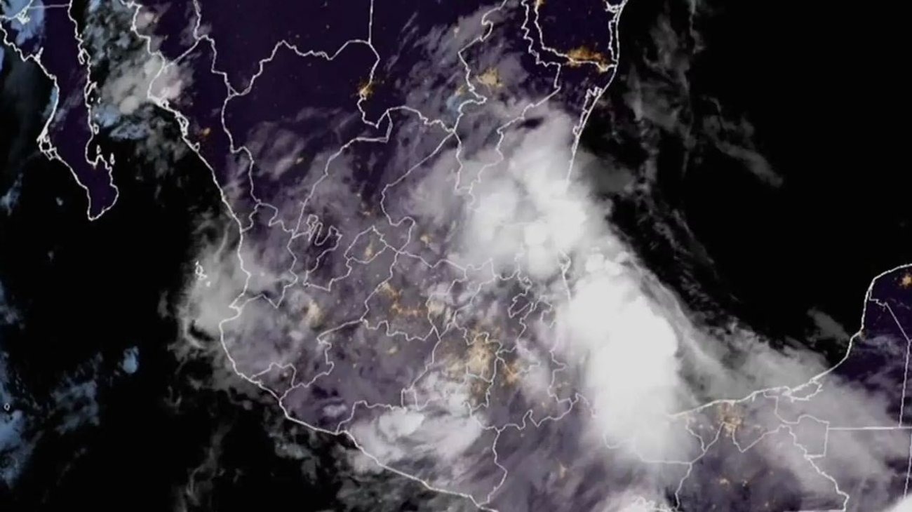 Imagen satelital de tormenta tropical Chris