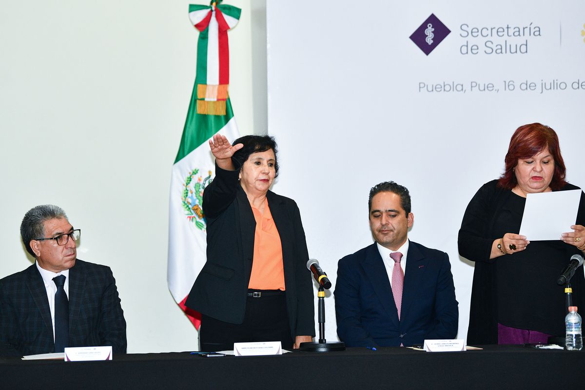 Mireya Montesano Villamil, secretaria del Consejo Estatal de Salud de Puebla. Foto: Especial