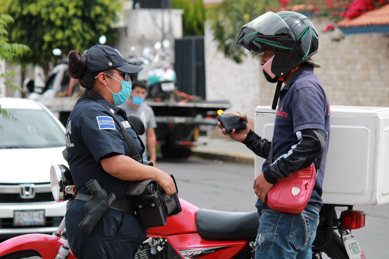 Operativo de revisión a motociclistas