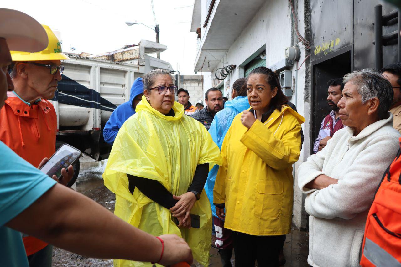 Supervisión ante fuertes lluvias en Atlixco