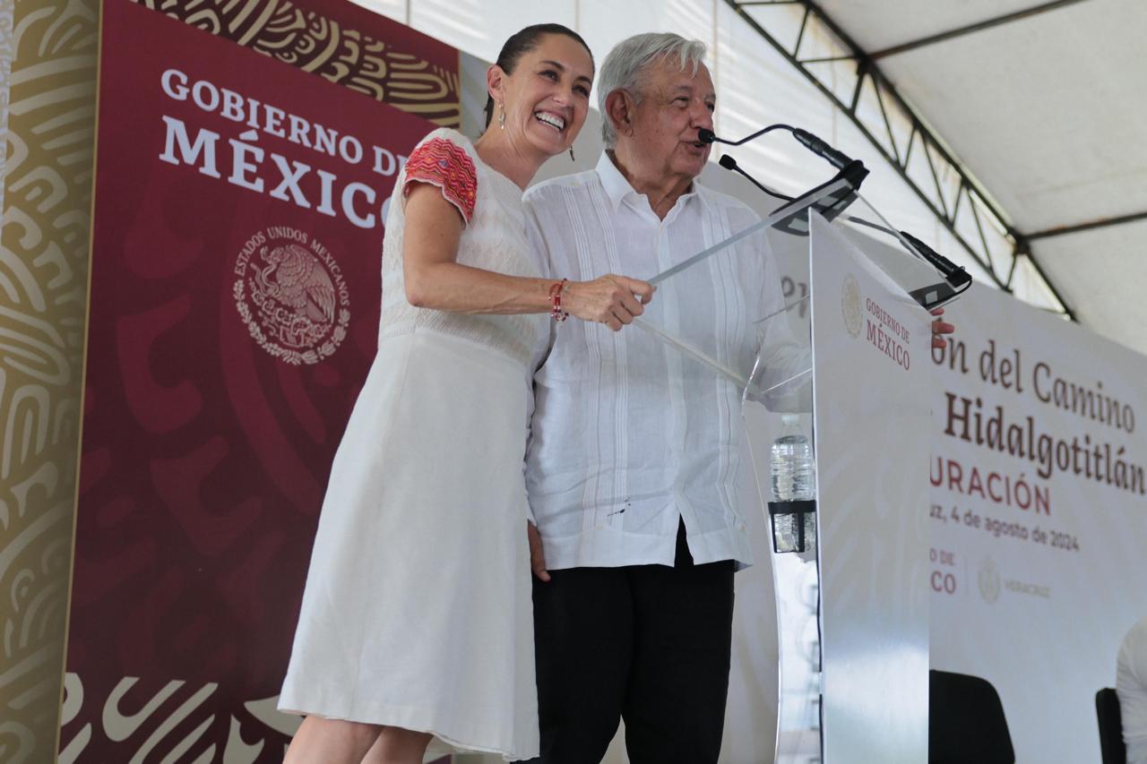 Sheinbaum y Obrador.