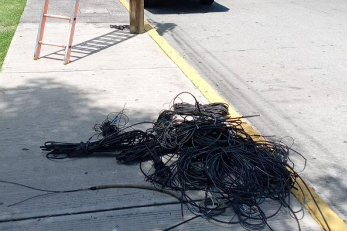 Secretaría de Gestión y Desarrollo Urbano retira más de un millón de metros lineales de cableado