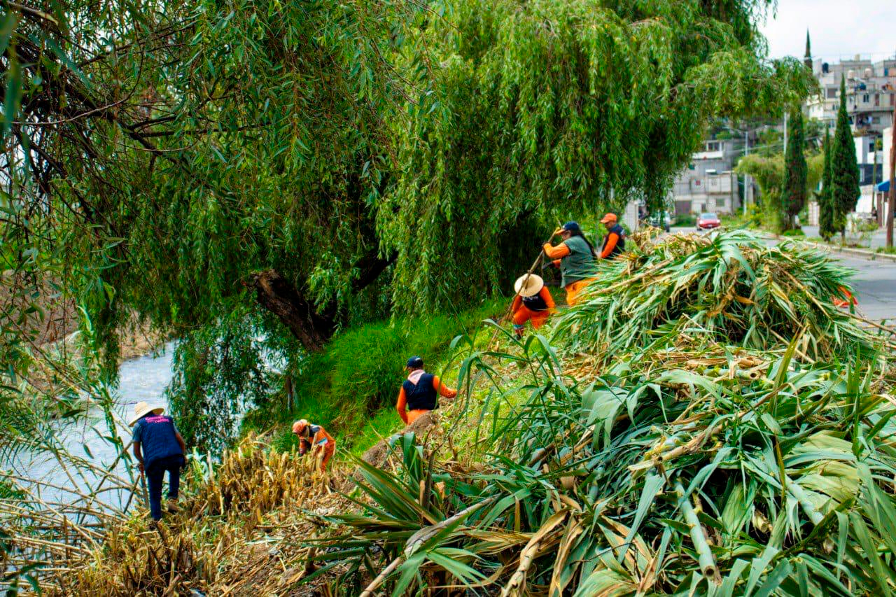 Ayuntamiento de Puebla atiende 48 Barrancas y vasos reguladores para prevenir inundaciones