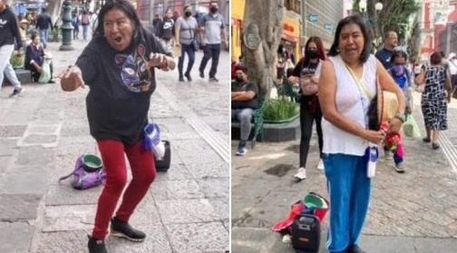 Fallece Clara Patricia, la mujer que alegraba el Centro de Puebla con su música y bailes