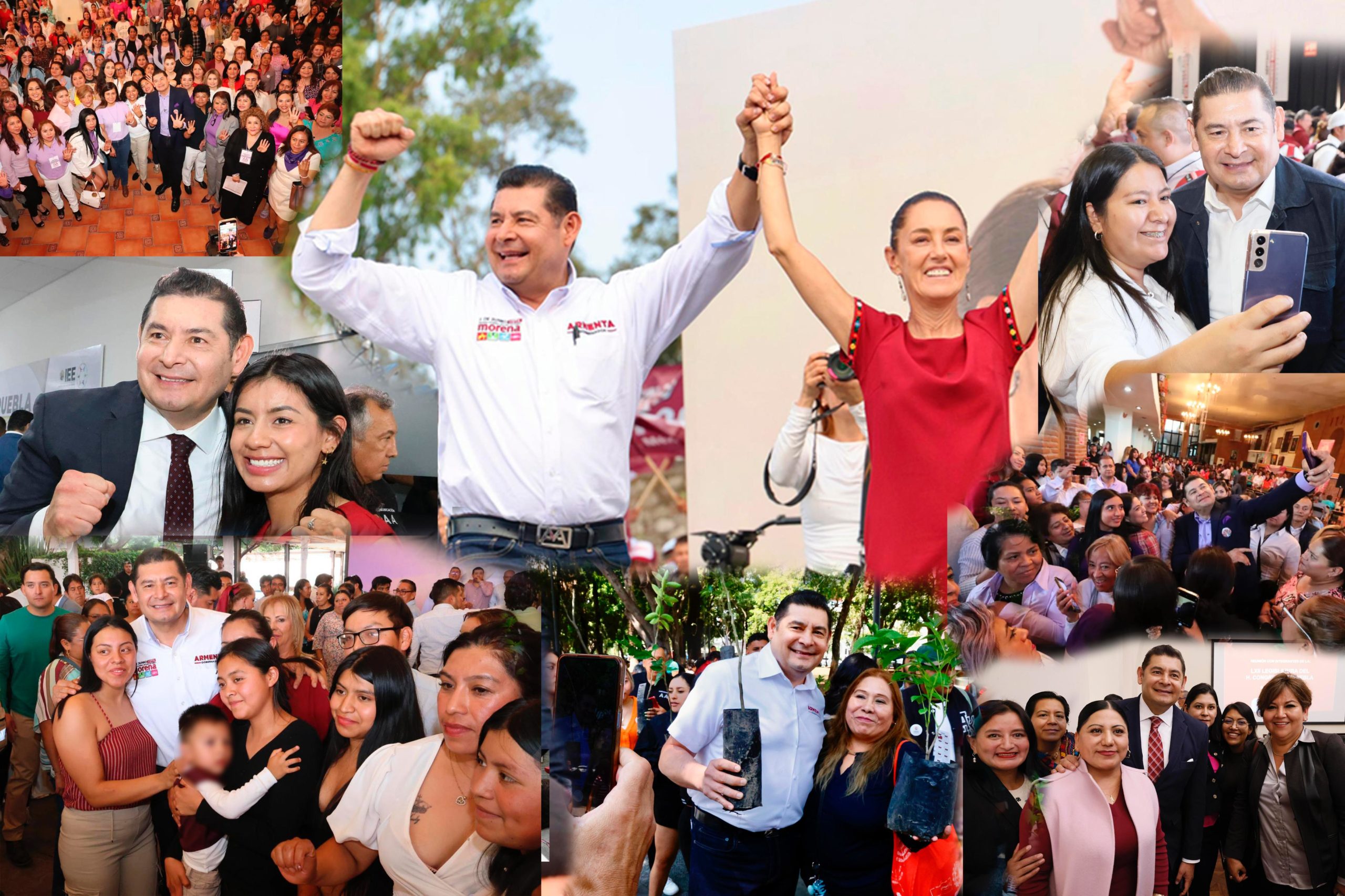 Alejandro Armenta y Claudia Sheinbaum