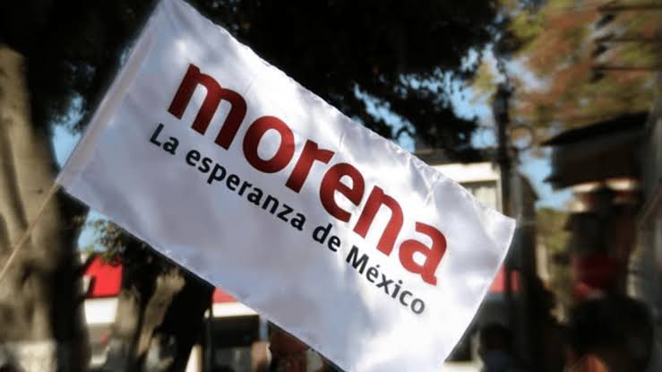 Bandera del partido Morena