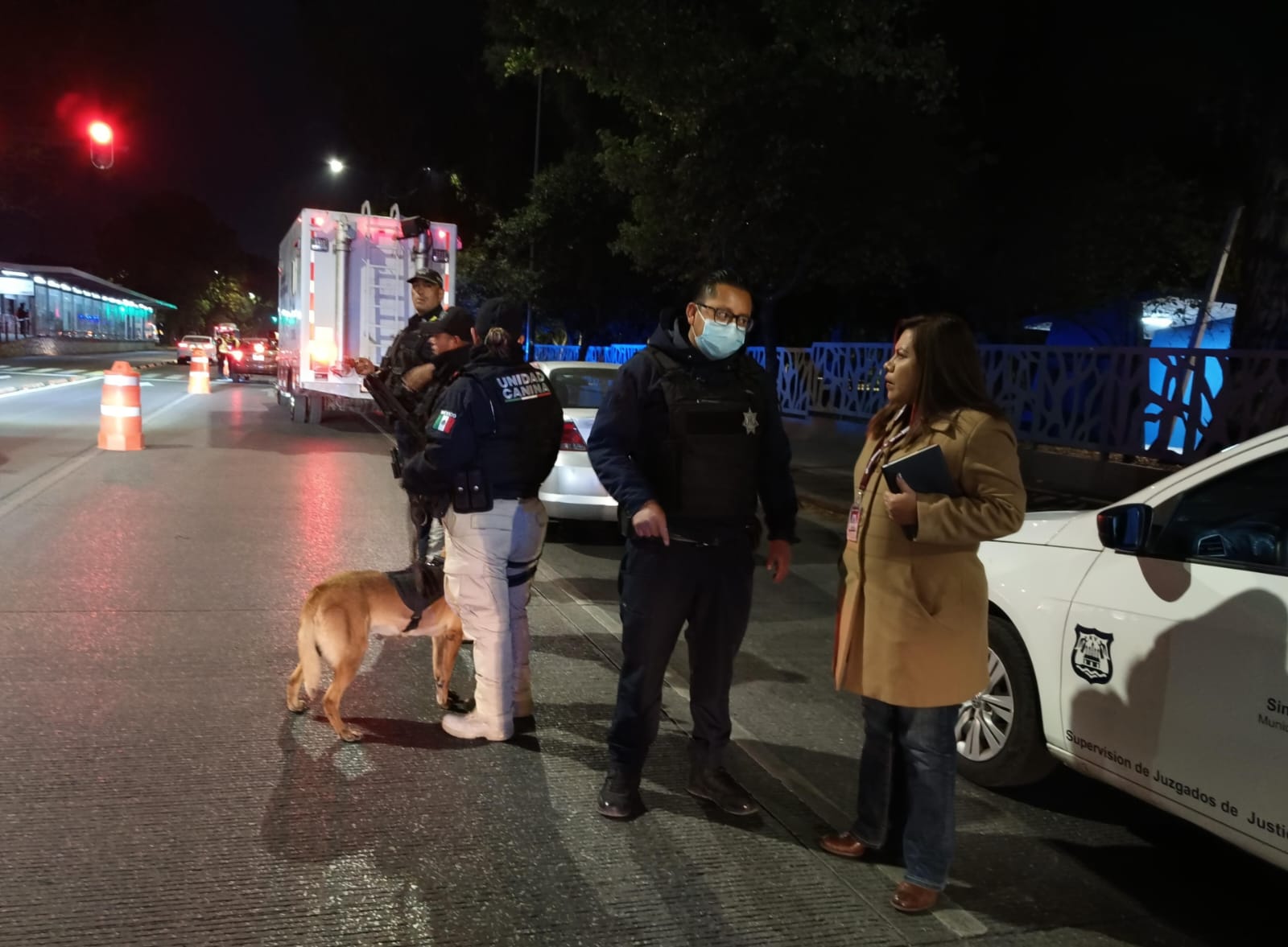 Contralora Municipal supervisa operativo alcoholímetro para garantizar cumplimiento de la ley