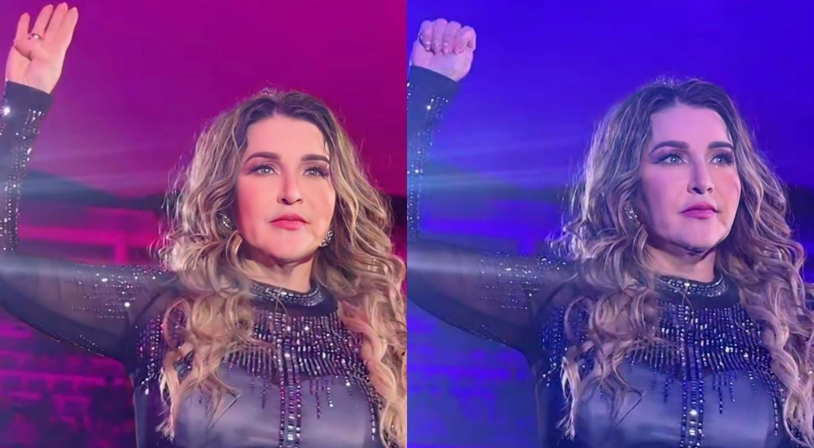 Alicia Villarreal hace señal de auxilio en pleno concierto