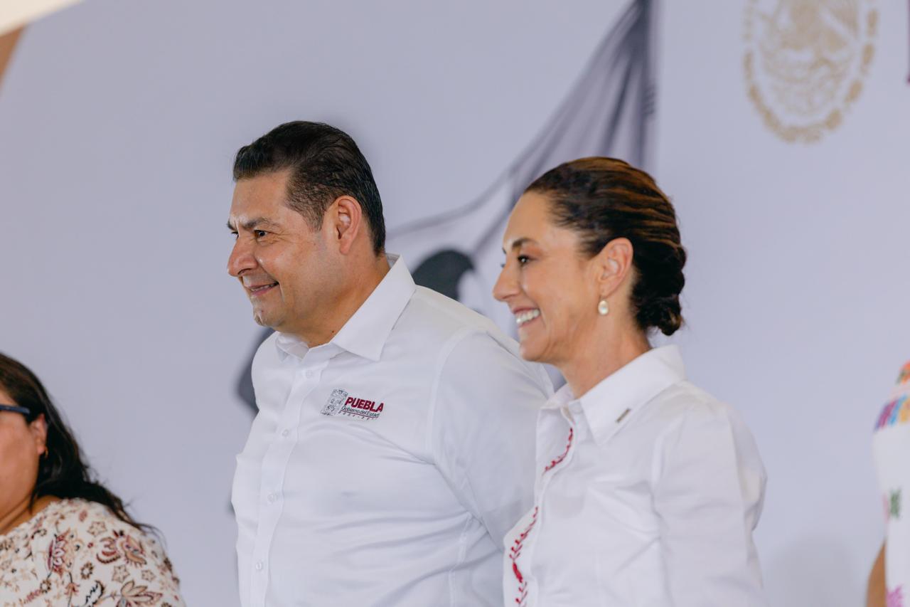Claudia Sheinbaum y Alejandro Armenta, presidenta de México y gobernador de Puebla