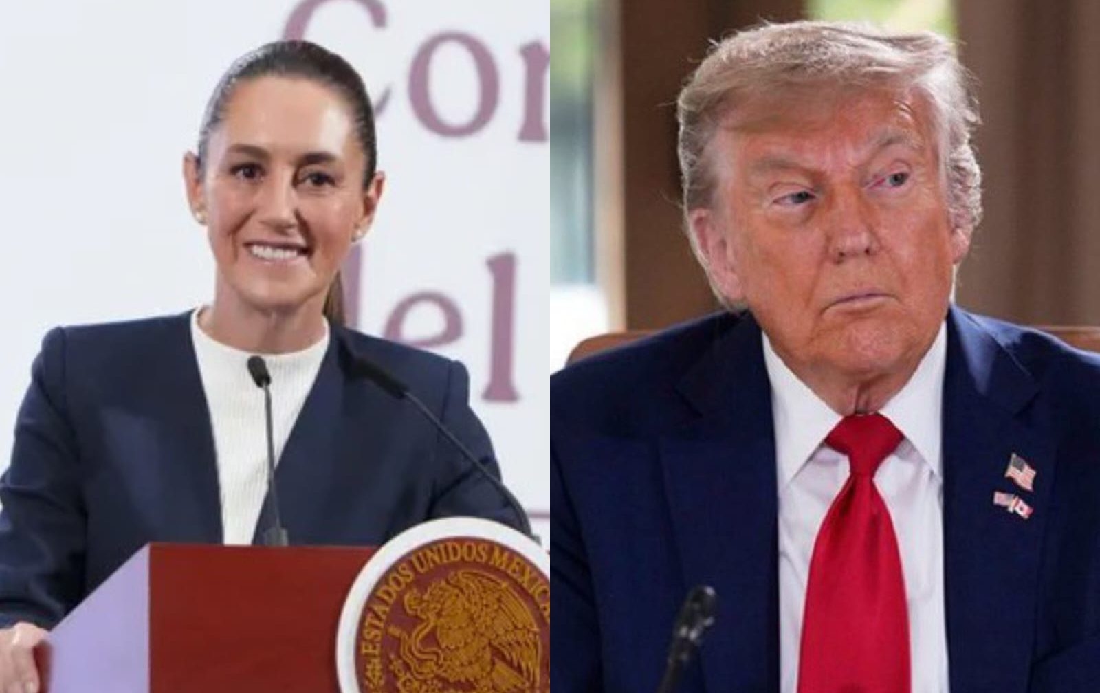 Sheinbaum y Trump