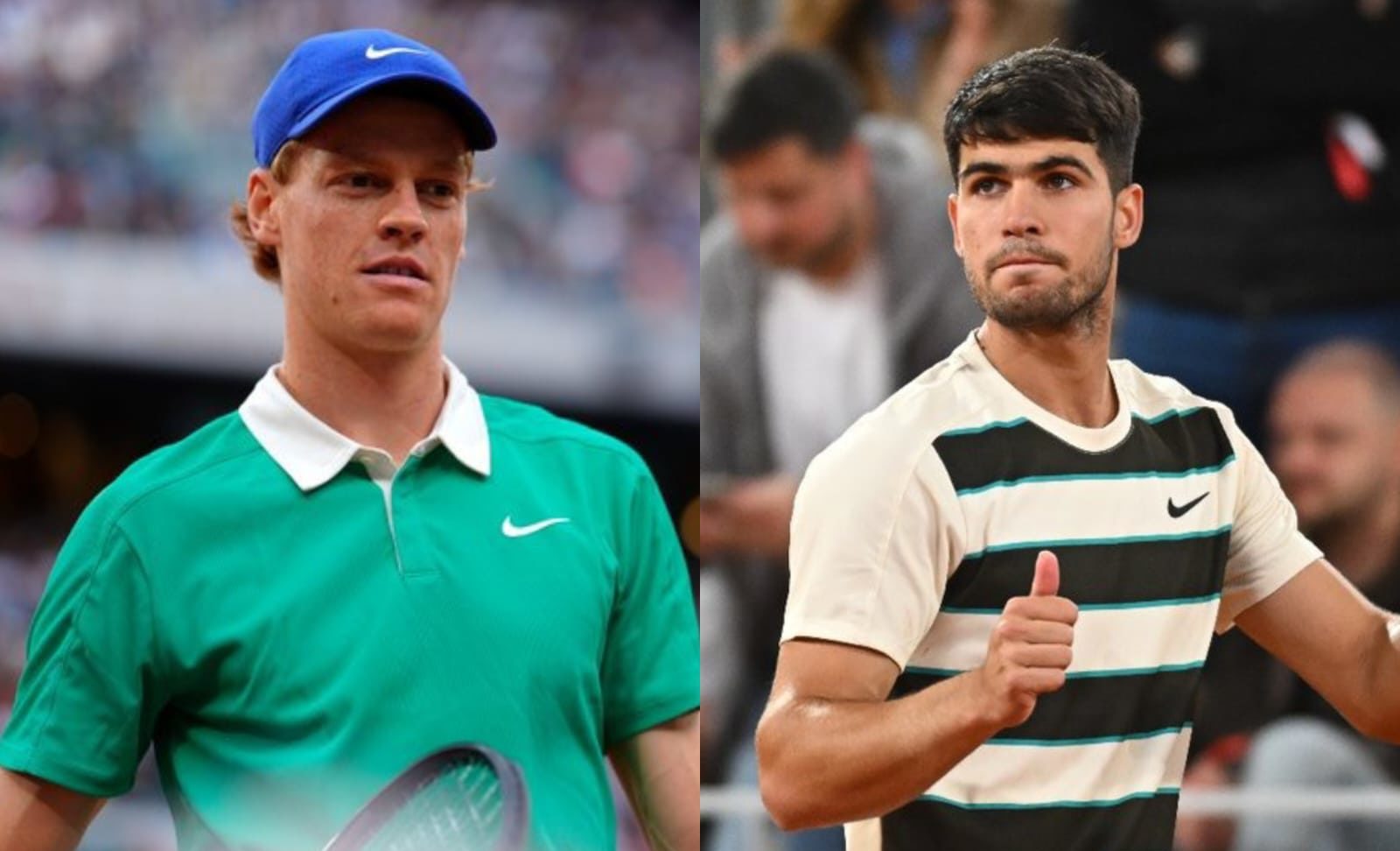 Jannik Sinner y Carlos Alcaraz