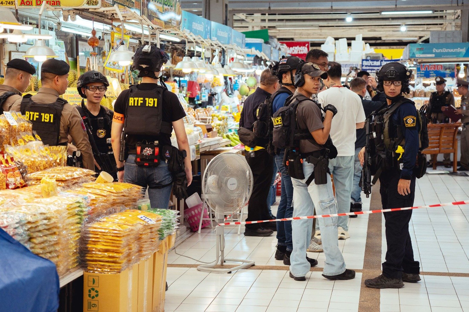 Tiroteo en mercado de Bangkok
