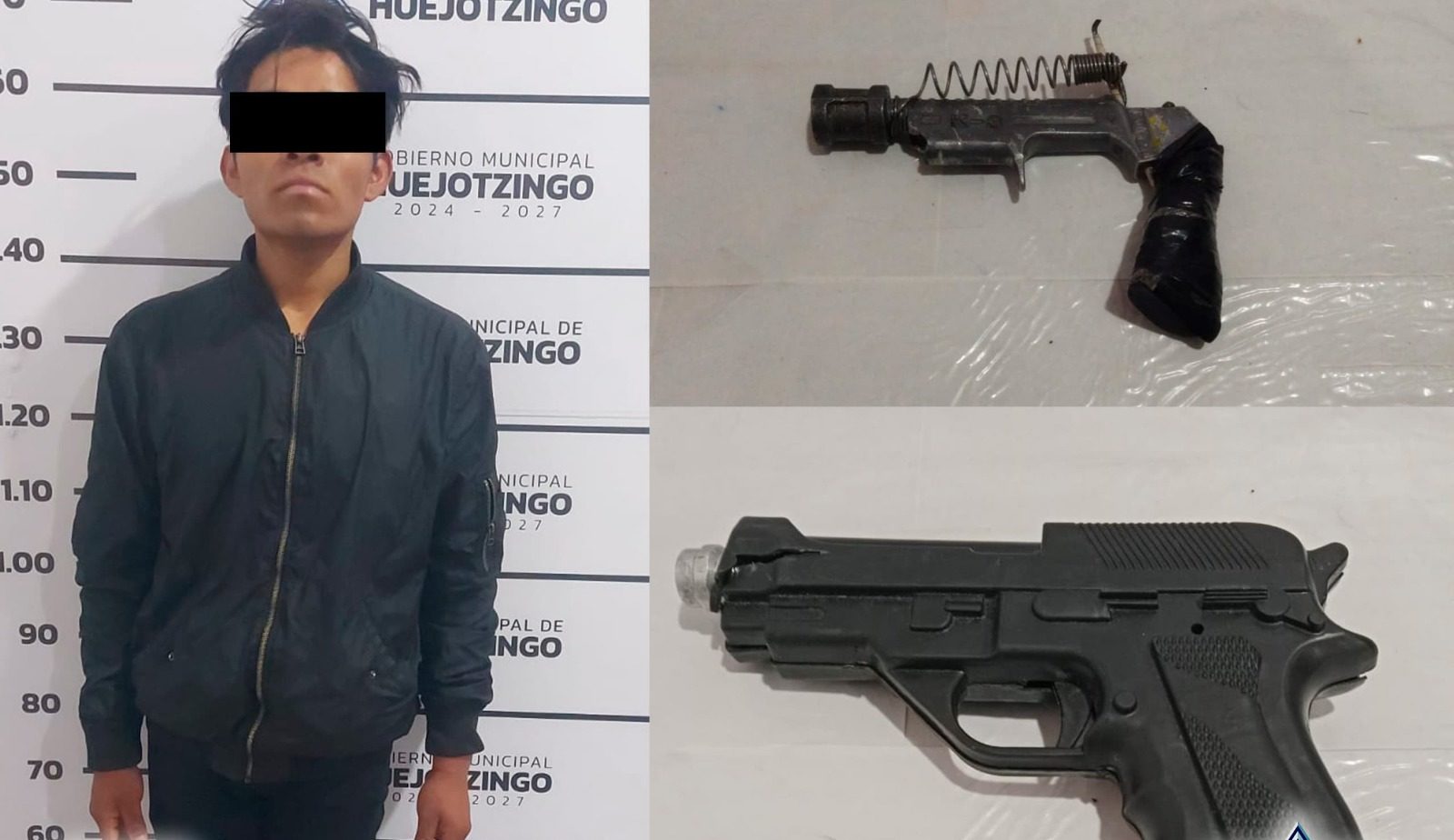 Detenidos en Huejotzingo