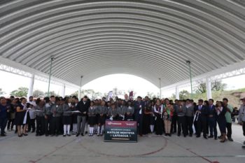 Entrega Ayuntamiento de Puebla infraestructura educativa en la Secundaria General Matilde Montoya Lafragua