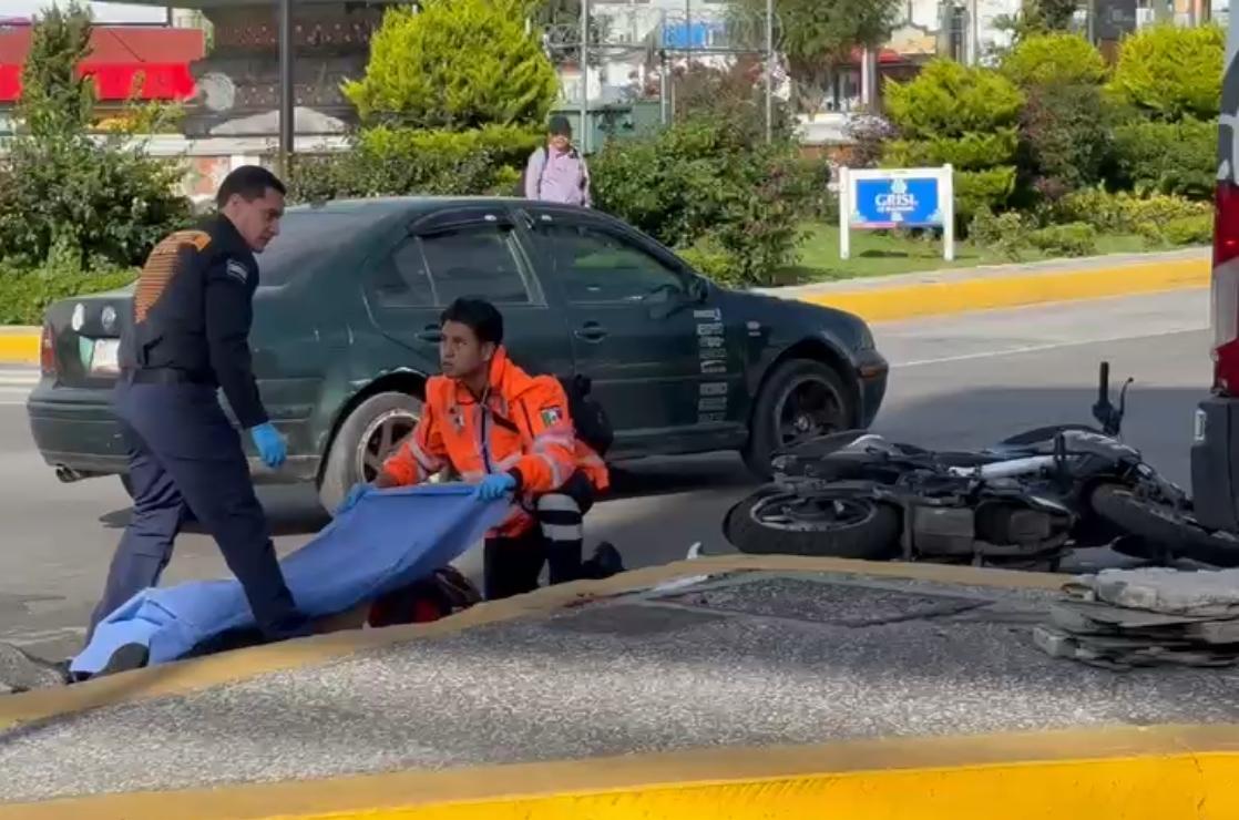 Accidente en zona de la China Poblana