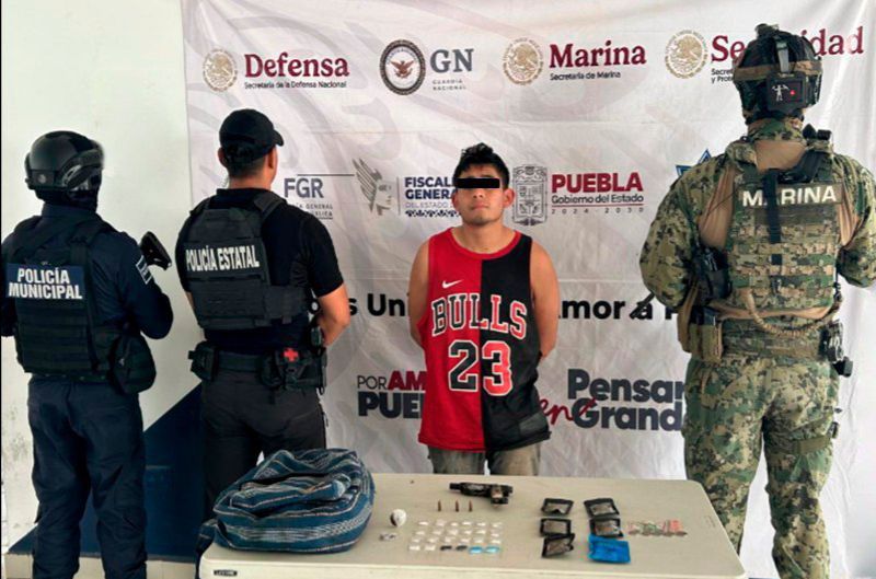 En operativo coordinado, fue detenido “El Borrego”, objetivo prioritario de la Mixteca Poblana
