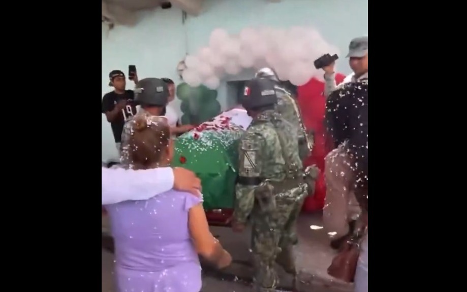 En Izúcar de Matamoros despiden al soldado José Ramón García, caído en cumplimiento de su deber en Sinaloa