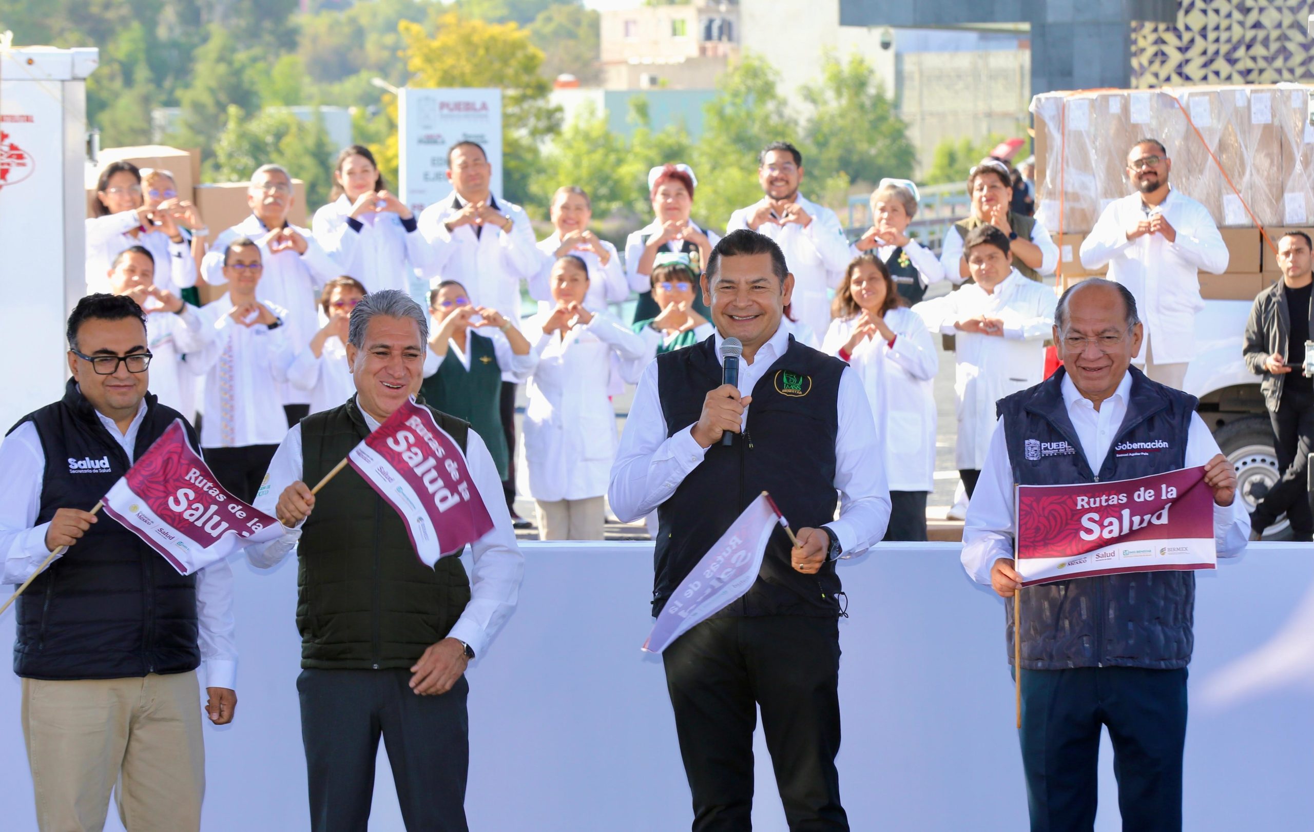 Puebla se suma a Rutas de la Salud, para que medicamentos lleguen a hospitales de IMSS-Bienestar