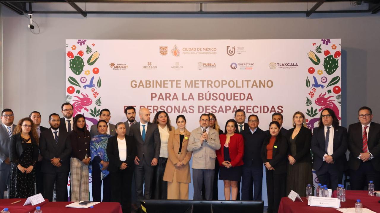 Participa la FGE de Puebla en Sesión del Gabinete Metropolitano para la Búsqueda de Personas Desaparecidas en la Ciudad de México