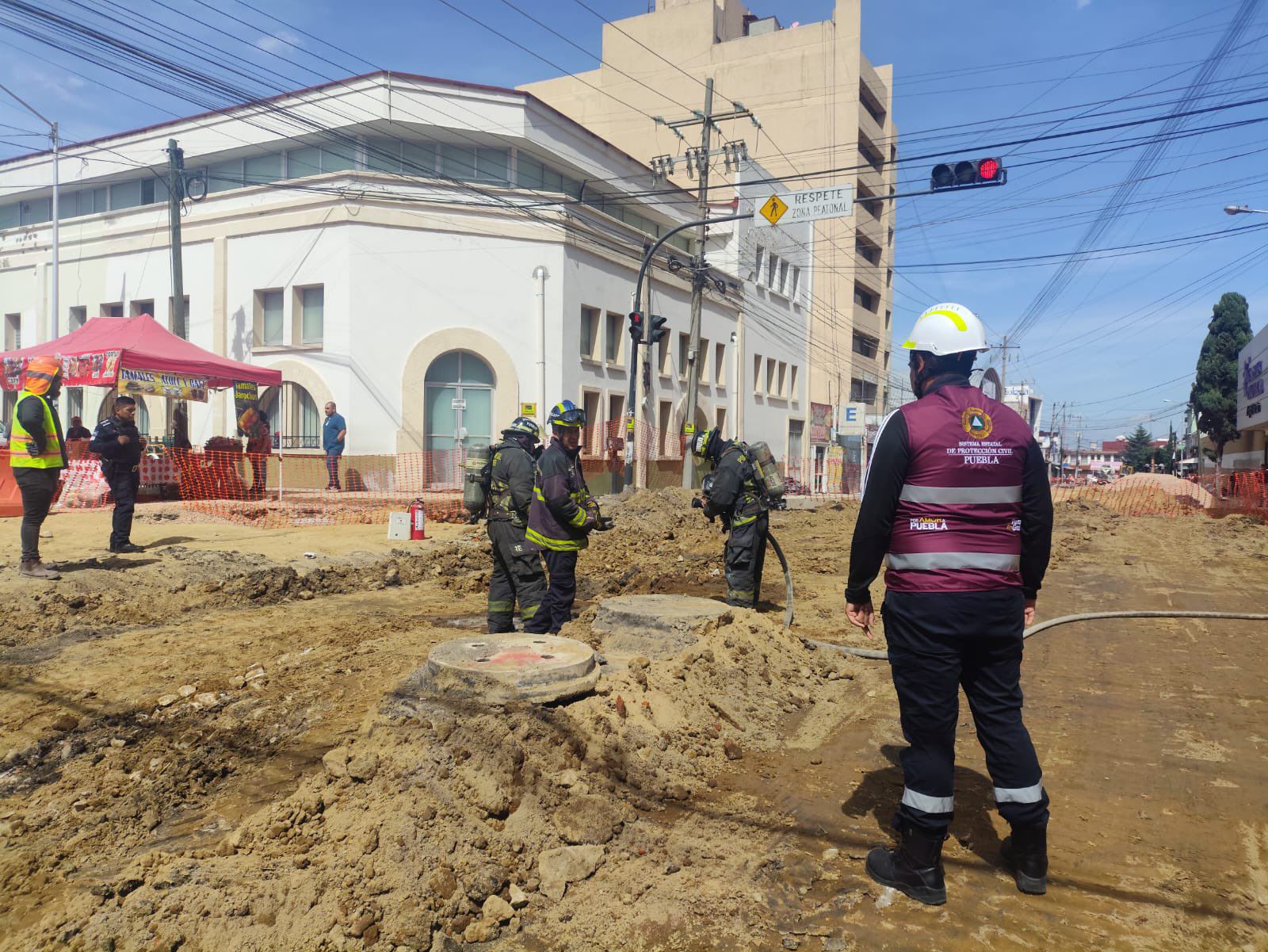 Fuga de gas en colonia Azcárate