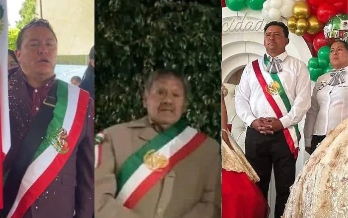Exhortan a alcaldes de Puebla por usar indebidamente la banda presidencial; Federación decidirá sanciones