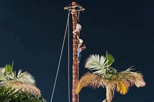 Mástil de voladores en Cuetzalan