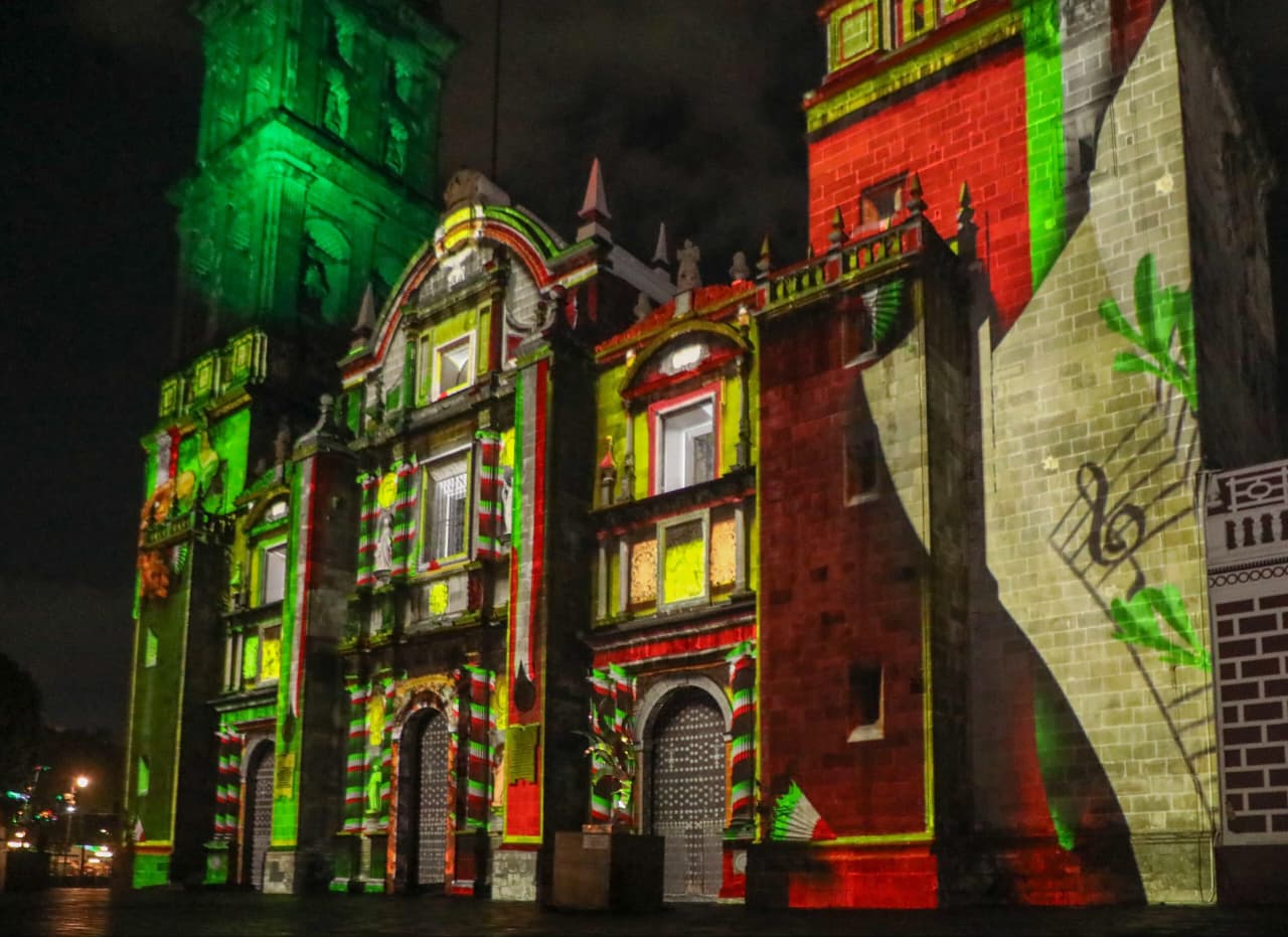 Proyectará Ayuntamiento de Puebla videomapping "Septiembre Brilla" este 16 de septiembre